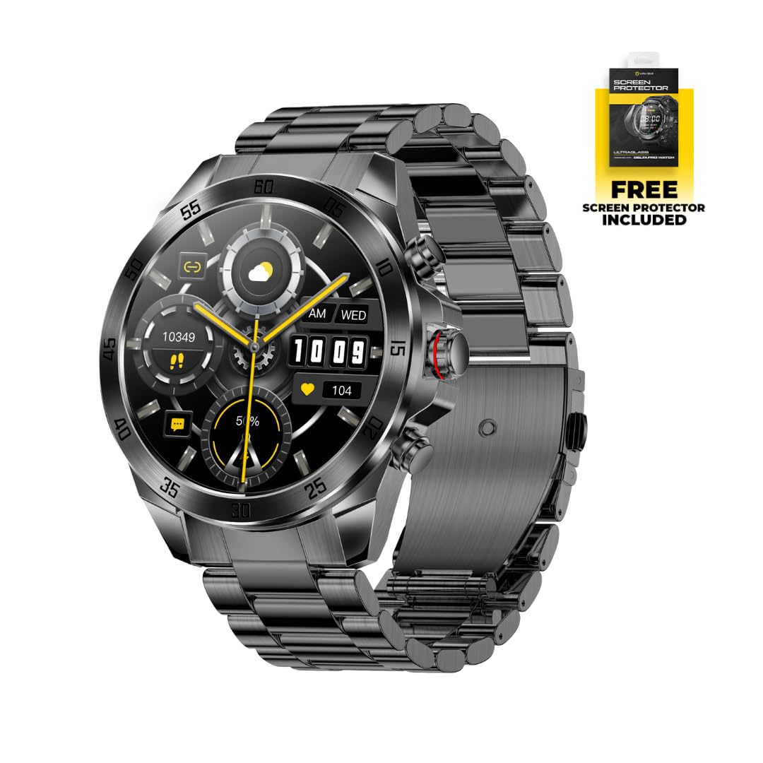Alphagear Commander Smartwatch For Iphone & Android, Rugged Smart Watch (Answer/Make Call), Wellness Tracker With 1.43 '' Amoled